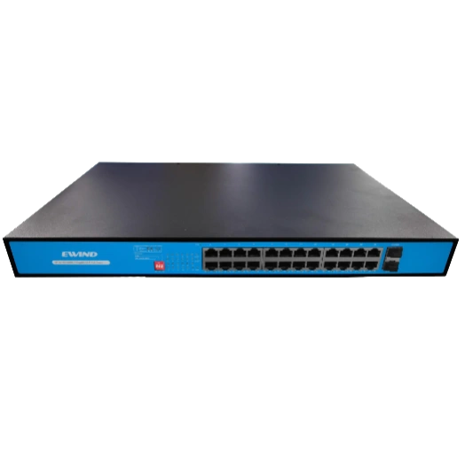 Комутатор 26 портів некерований Ewind EW-S1926CGU-AP-AT PoE