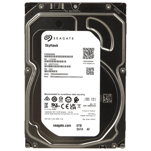 Жорсткий диск внутрішній Seagate SkyHawk ST6000VX008 6Тб