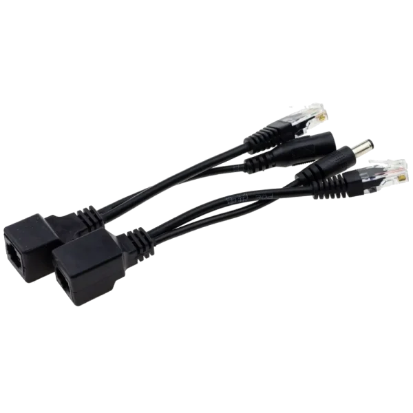 Адаптер SEVEN P-731 PoE SET black