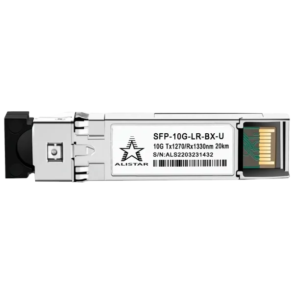 Модуль ALISTAR SFP-10G-LR-BX-U SFP+ 10G BASE-BX 1SM WDM LC 20KM TX1270/RX1330nm DOM