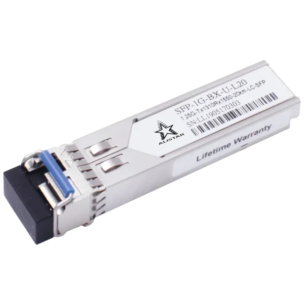 Модуль ALISTAR SFP-1G-BX-U-L20 SFP 1G 1SM WDM LC 20KM TX1310/RX1550nm DDM