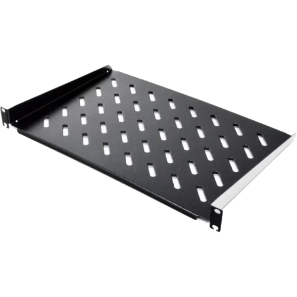 Полиця консольна чорна 200мм 1U