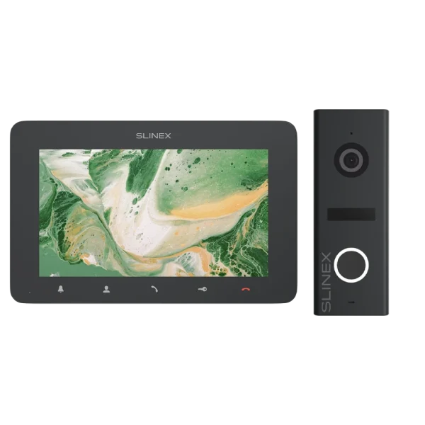 Комплект відеодомофону Slinex SM-07 Graphite + ML-17HR Graphite