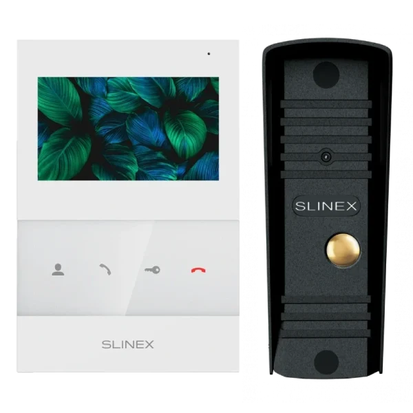 Комплект відеодомофону Slinex SQ-04 White + ML-16HR (черный)
