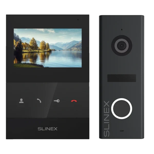 Комплект відеодомофону Slinex SQ-04 Black + ML-17HR Graphite