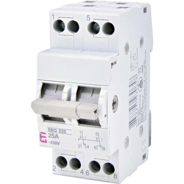 Перемикач навантаження ЕТІ SSQ 240 "1-0-2", 2p 40A