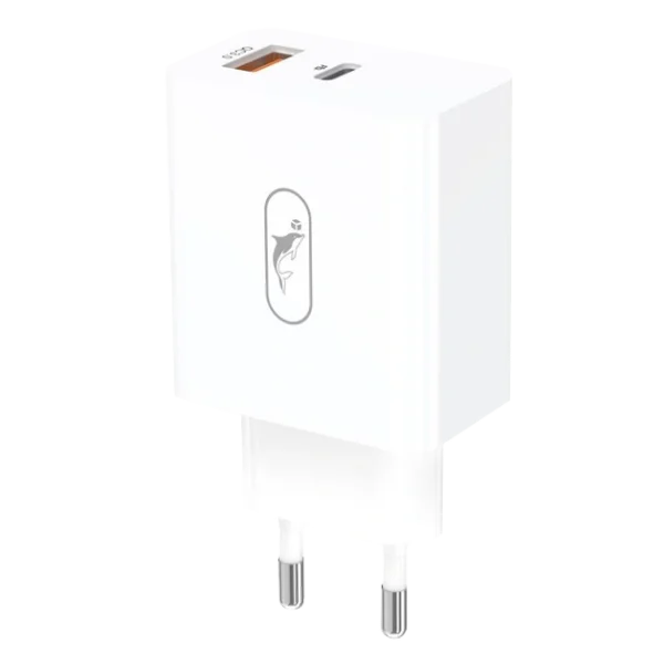 Мережевий зарядний пристрій SkyDolphin SC02 (2USBx2.4A) White (MZP-000185)