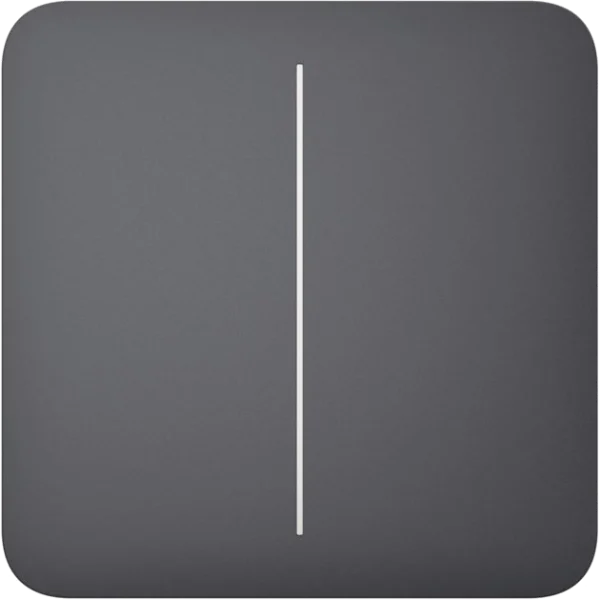 Кнопка двоклавішного вимикача Ajax SoloButton (2-gang) [55] graphite кнопка