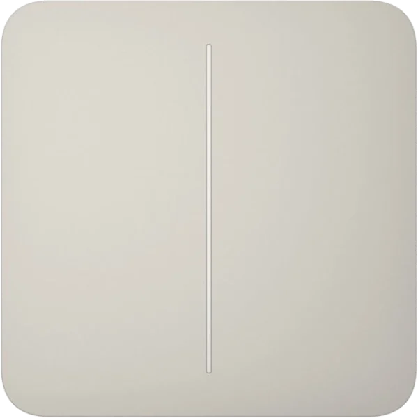 Кнопка двоклавішного вимикача Ajax SoloButton (2-gang) [55] oyster