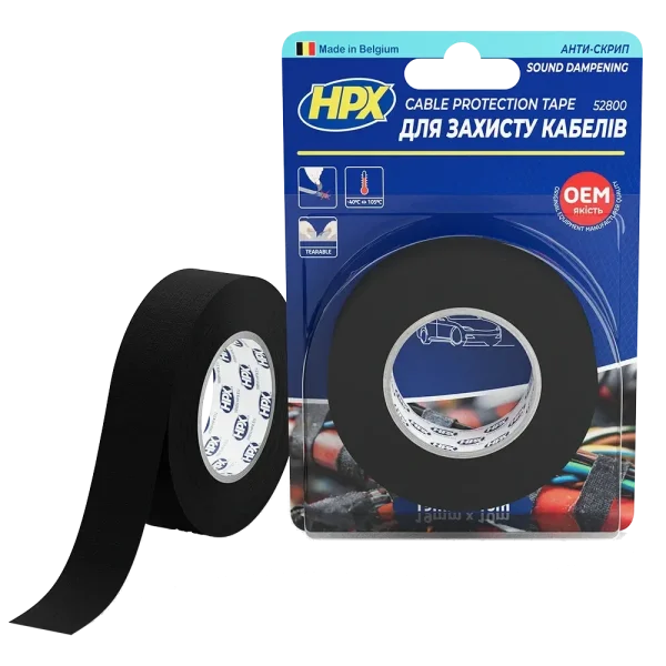 Стрічка для жгутування та захисту кабелів HPX TP1910 19мм х 10м