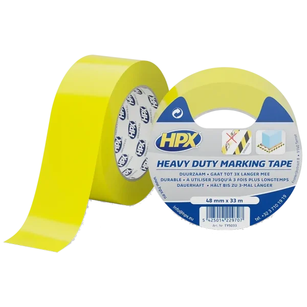Стрічка для розмітки HPX TY5033 HEAVY DUTY 48мм х 33м