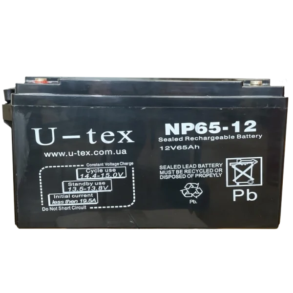 Акумулятор U-tex 12В / 65 Ah