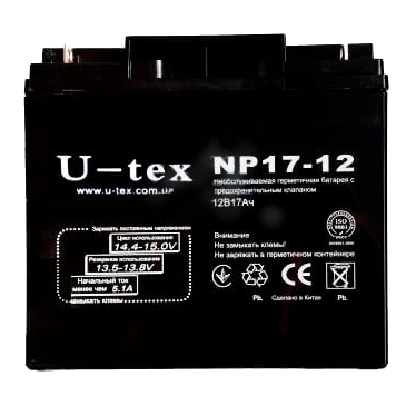 Акумулятор U-tex 12В / 17 A