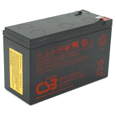 Свинцево-кислотна акумуляторна батарея CSB UPS12460F2 9А•ч 12В
