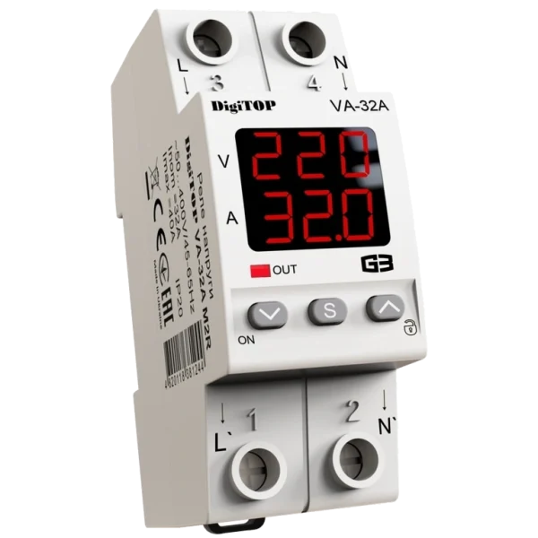 Реле напруги DigiTop VА-32A M2R