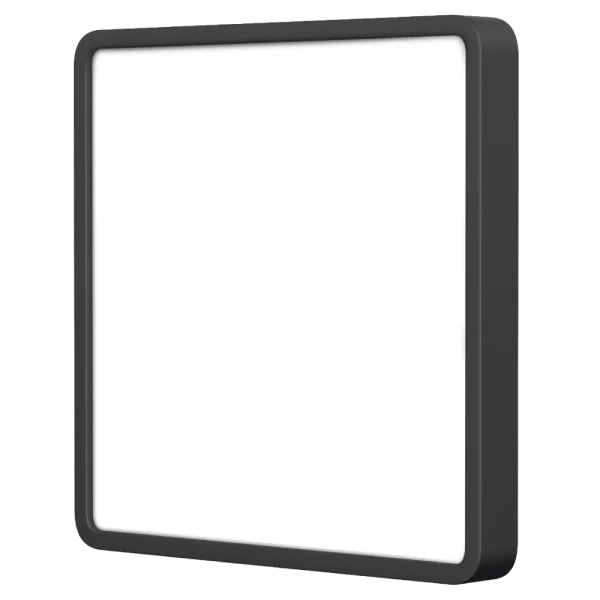 LED світильник накладний квадрат Black VIDEX 24W 5000K 220V