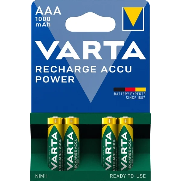 Акумулятор AAA VARTA RECHARGEABLE ACCU 1000mAh