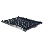 Полиця висувна 19", 600мм глиб. (400..870 мм кріплення), чорна Voltronic