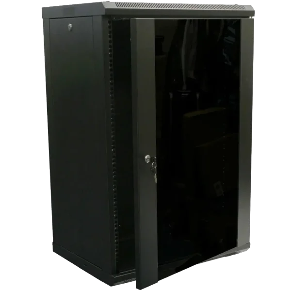 Шафа коммутаційна настінна розбірна Hypernet WMNC-15U-FLAT- BLACK15U 600x450