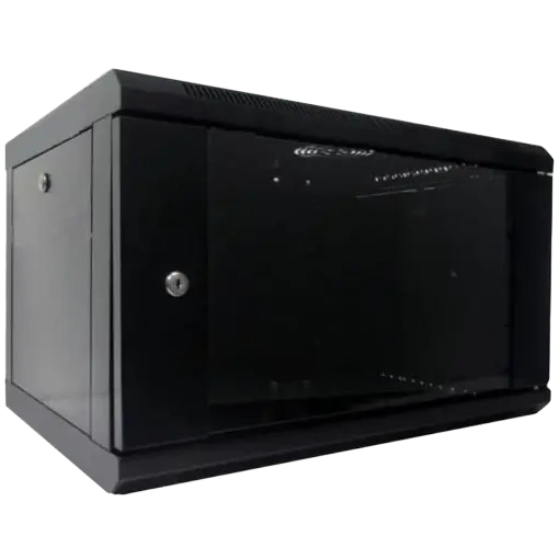 Шафа комутаційна настінна 6U 600x500 Hypernet WMNC-500-6U-FLAT-BLACK