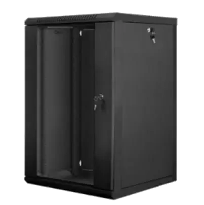 Шафа коммутаційна настінна Hypernet WMNC66-18U-FLAT-BLACK