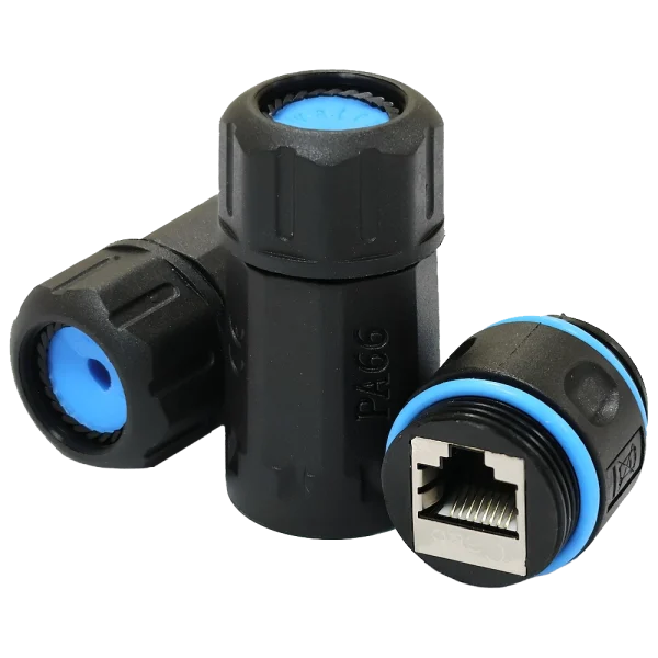 Водонепроникний з'єднувач LW IP68 RJ45-RJ45 STP кат.6