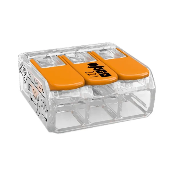 Клема 3-контактна Wago 221-413