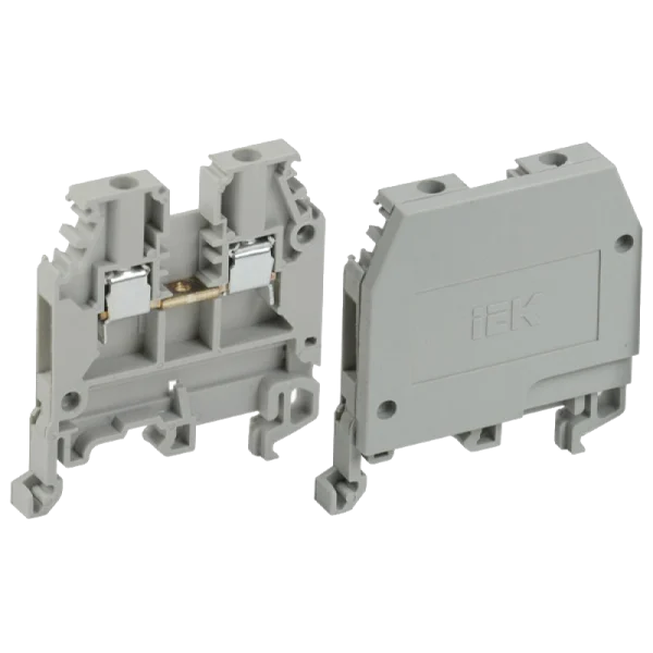 Зажим набірний сірий (без маркера) ІЕК ЗНИ-2.5мм2 (JXB24А)