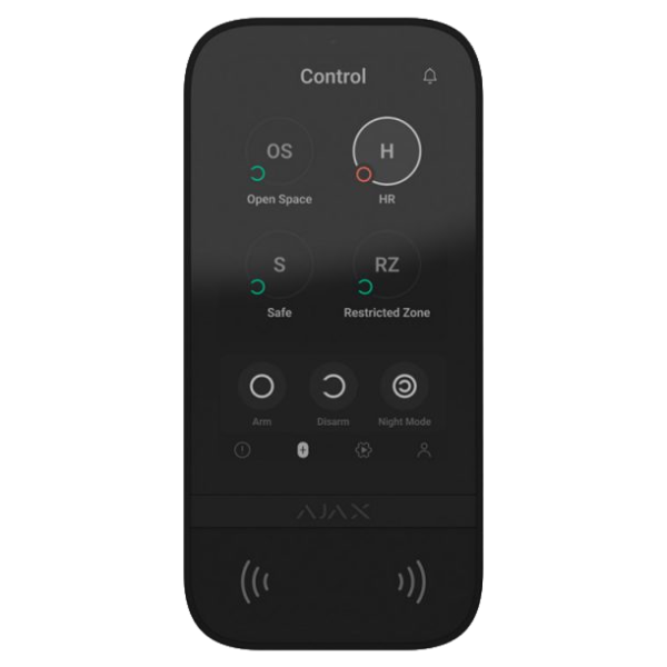 Клавіатура Ajax KeyPad TouchScreen (8EU) black