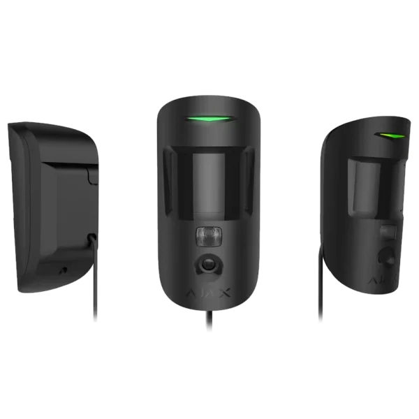 Дротовий сповіщувач руху з підтримкою фотоверифікації Ajax MotionCam (PhOD) Fibra black