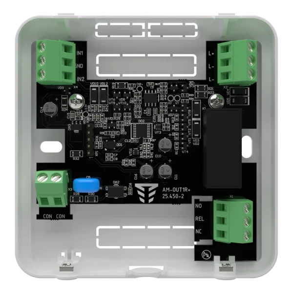 Адресний модуль для збільшення входів/релейних виходів Тірас Tiras AM-OUT1R+