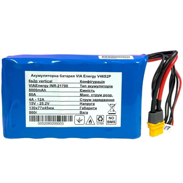 Акумуляторна батарея літієва VIA Energy V46S2P