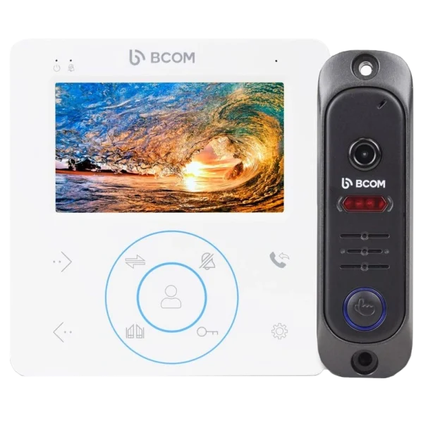 Комплект відеодомофона BCOM BD-480 White Kit