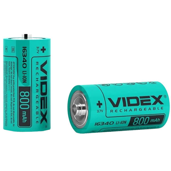 Аккумулятор Videx Li-Ion 16340 800mAh