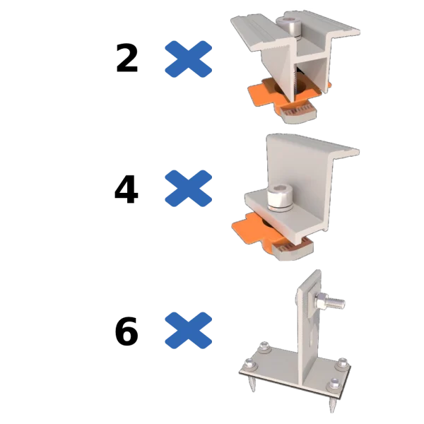 Комплект кріплень Kripter Bitum II к битумной черепице