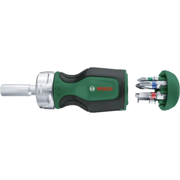 Викрутка Bosch Stubby (1600A027PK) с трещоткой + 6 бит