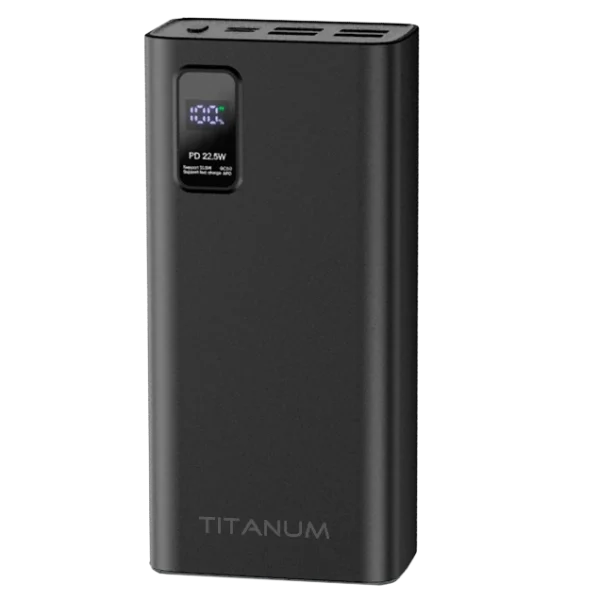 Повербанк TITANUM 728S 30000mAh 22.5W Black