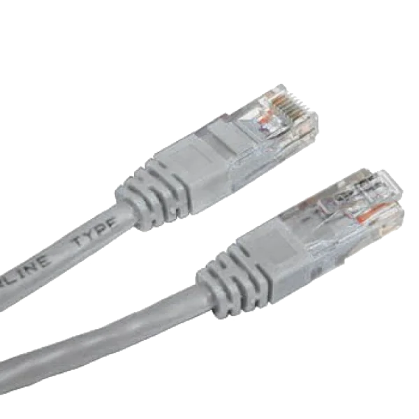 Патч-корд сірий UTP 5E 0.5 м