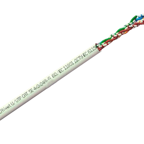 Кабель ЗЗКМ (UTP мідь внутрішній 2-х парний (4х жил. * 0,48)) 2x2x48, бухта 305м Cat. 5 U/UTP