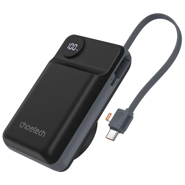 Повербанк Choetech B696 20 000мА•ч Black с магнитной зарядкой
