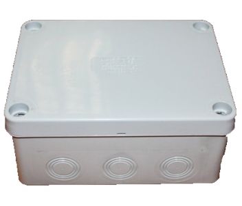 Коробка розподільна з кабель-вводами COURBI 150x110x70 серая