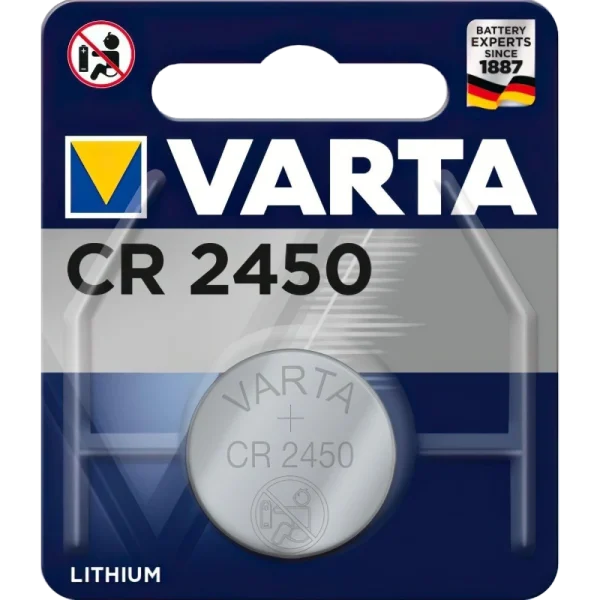Батарейка CR 2450 VARTA BLI 1 LITHIUM