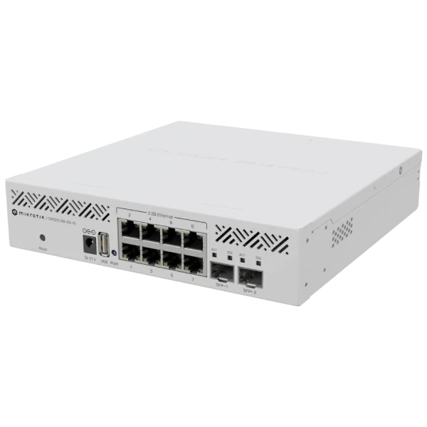 Комутатор 8 портів керований MikroTik CRS310-8G+2S+IN