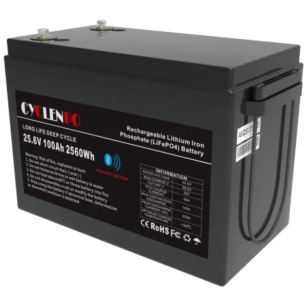 Літієва акумуляторна батарея Cyclen 25.6В 100А•ч 100А