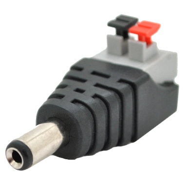 Роз'єм DC-M (D 5,5x2,1мм) с клеммами под ручной зажим под кабель