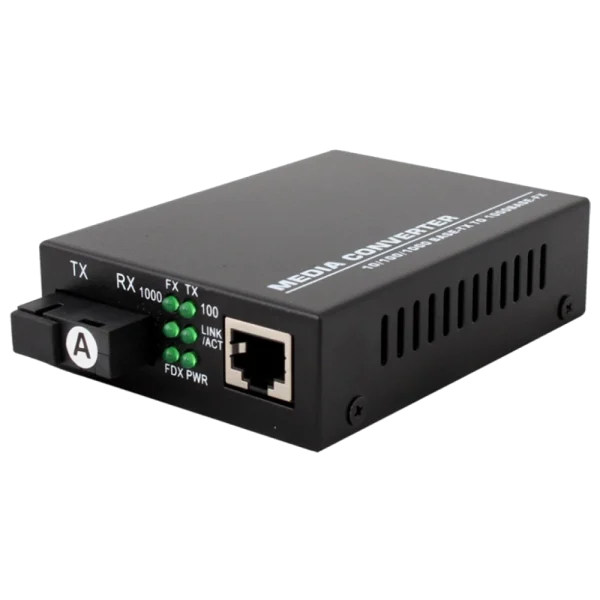 Медіаконвектор (1310TX&1550RX, 10/100/1000, 20км SC) TelStream MC-218/320SC