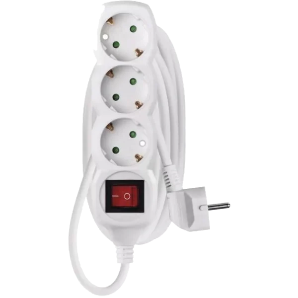 Мережевий подовжувач EMOS P1321R 3 розетки 1.5 м