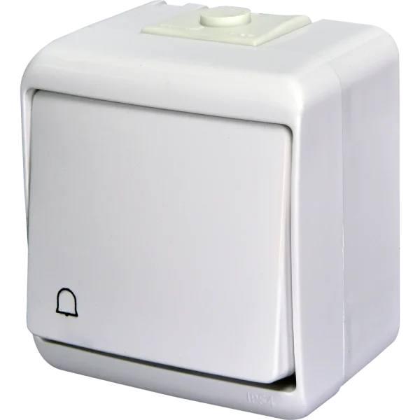 Кнопка "дзвоник" VHE-4 (біла, IP54) ETI Hermetics 4668003