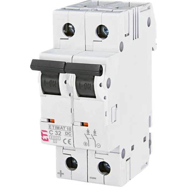 Автоматичний вимикач ЕТІ ETIMAT 10 DC 2p C 32A (6 kA)