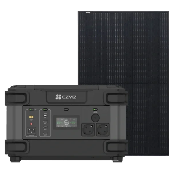 Система автономного живлення однофазна Ezviz CS-PS1300 (CN066)(FR) + Risen Solar RSM40-8-400MB Full Black